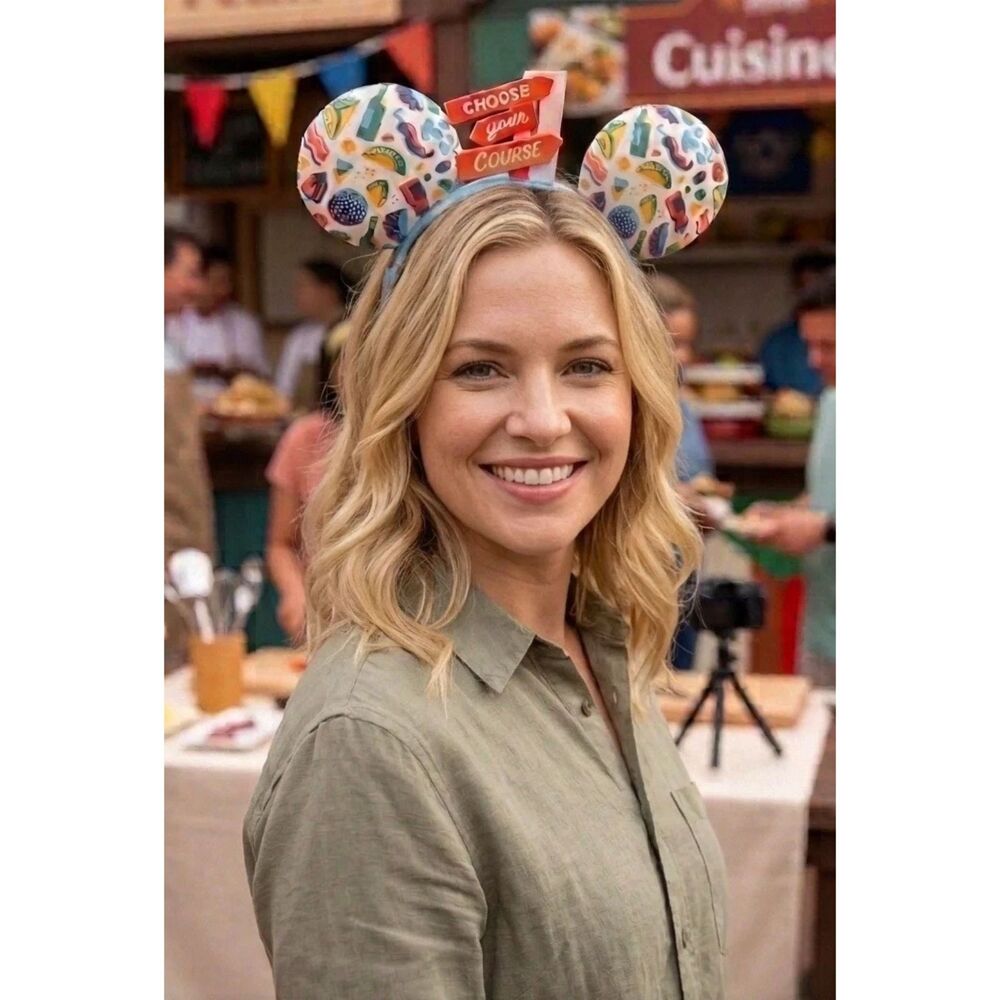 Disney Parks Epcot Food & Wine Festival Choose Your Course Ear Headband 2023 NEW